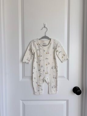 🪿Pehr Organic Cotton Cottagecore Goose Snap Coverall Romper